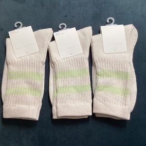 LA Hearts Green Stripe Socks Bundle
